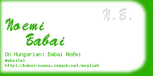noemi babai business card